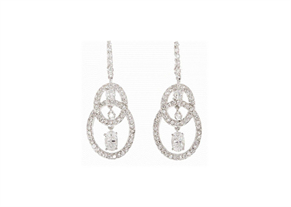 Rhodium Plated | Chandelier Earrings